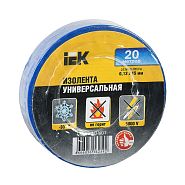 Изолента ПВХ 15мм*20м синяя IEK 238989