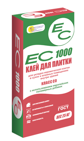 Клей для плитки ЕС 1000 керамика вн.работы 25кг(48)