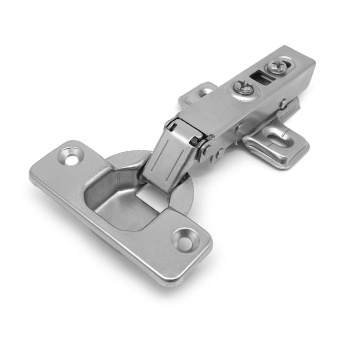 Петля мебельная накладная с доводчиком StahlBuro 1109 Clip-On 2шт., хром.