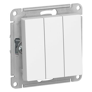 Механизм выключателя 3-кл. СП AtlasDesign 10А IP20 белый SchE ATN000131