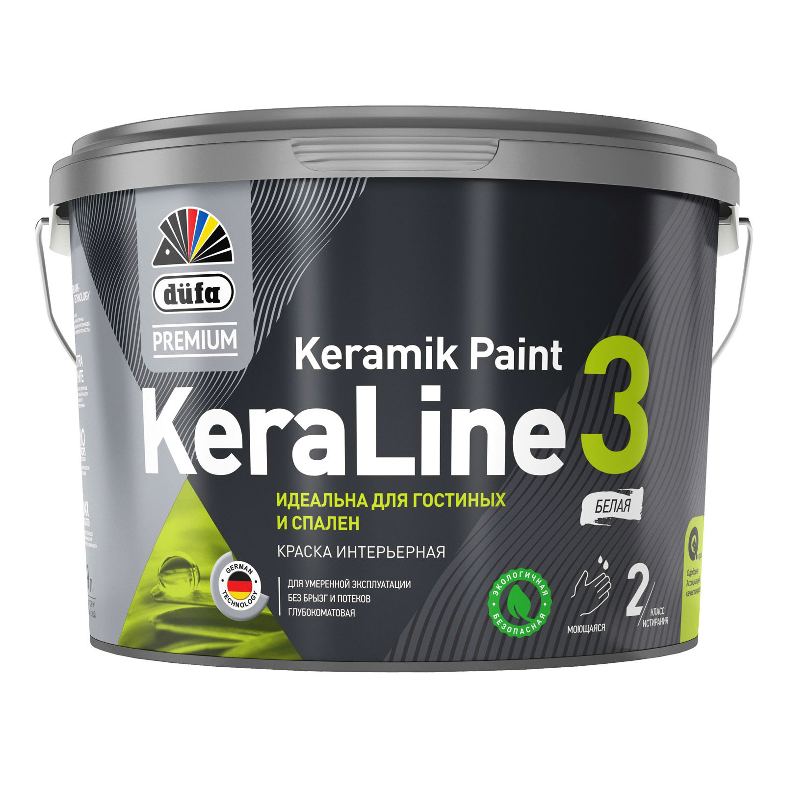 Краска интерьерная Düfa Premium KeraLine Keramik Paint 3 матовая 2,5л —  купить в Таганроге | Цена, фото, отзывы, описание