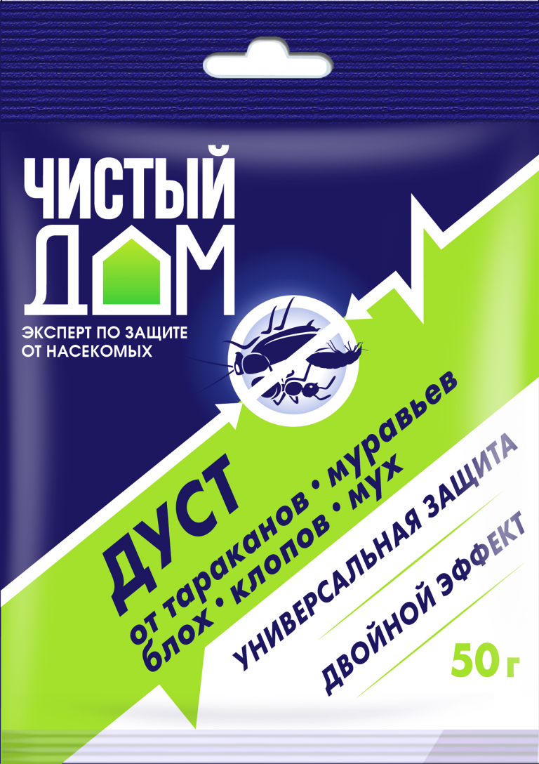 Средство от тараканов Дуст Чистый Дом 50г — купить в Таганроге | Цена,  фото, отзывы, описание