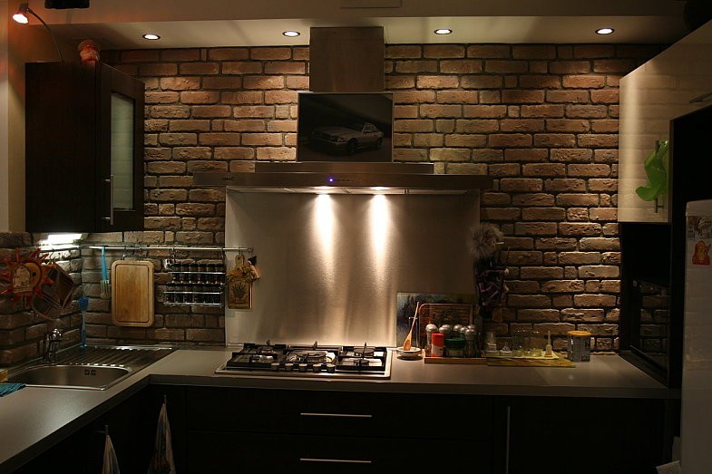 Кухня под кирпич: советы по оформлению и 50 фото дизайна современной кухни