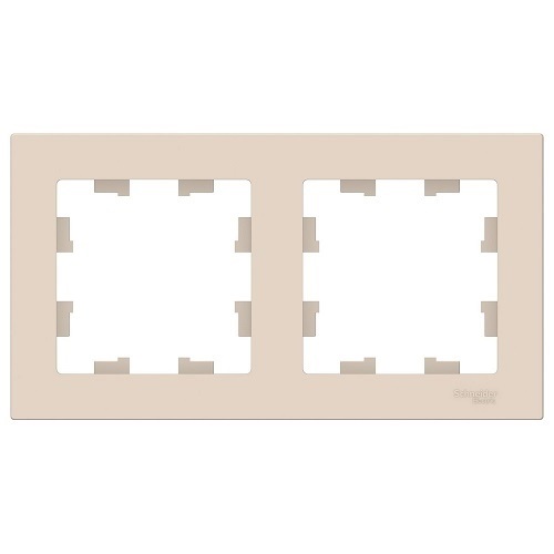 Рамка Schneider AtlasDesign 2-ая бежевый