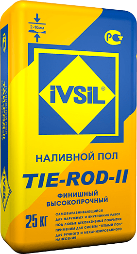 Самонивелирующая смесь IVSIL TIE-ROD-2 наливной пол  25кг (48)