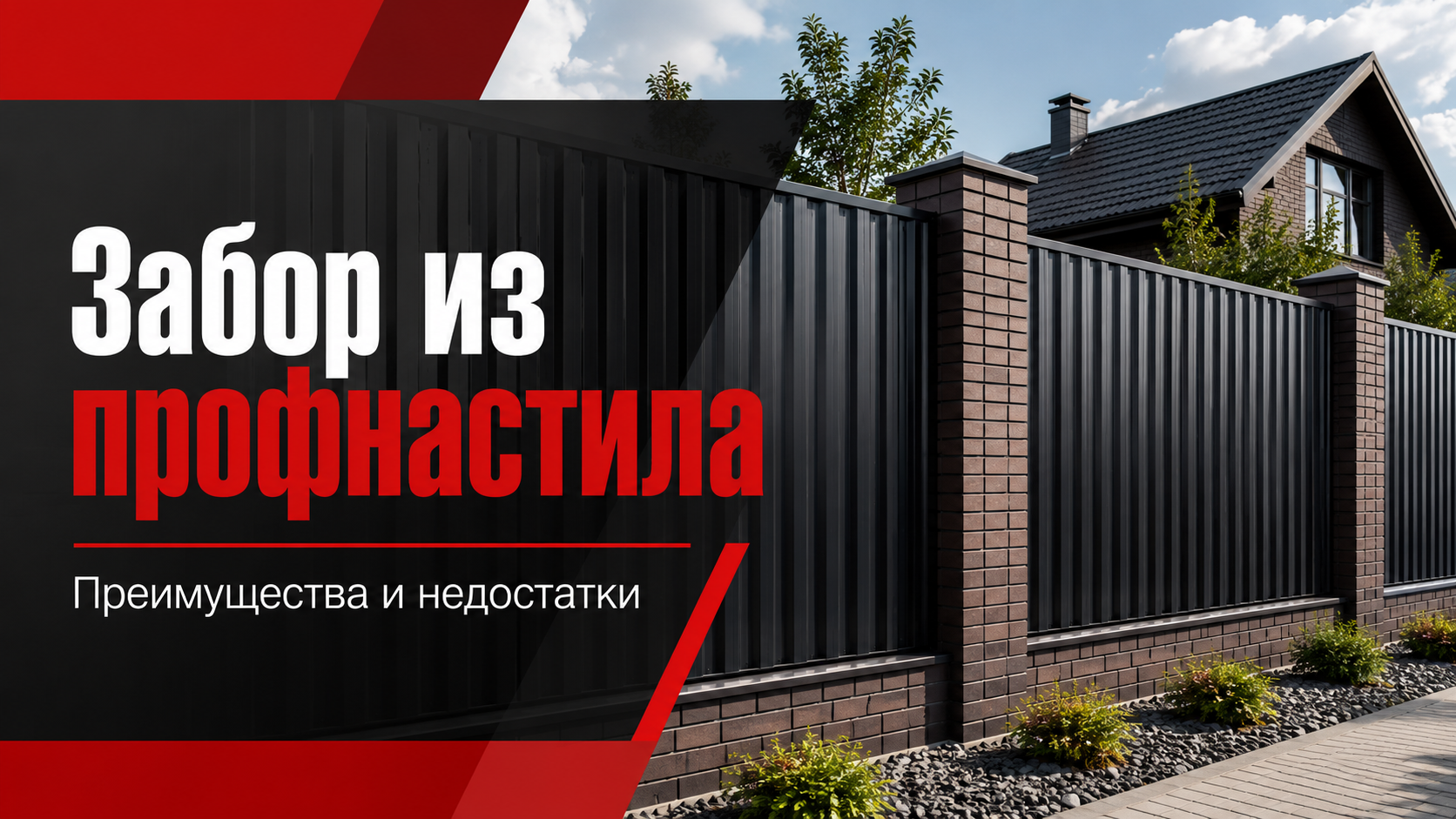Забор из профнастила: преимущества и недостатки. Забор из профнастила: преимущества и недостатки.