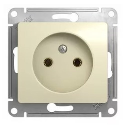 Механизм розетки Schneider Glossa 1-м б/з бежевый
