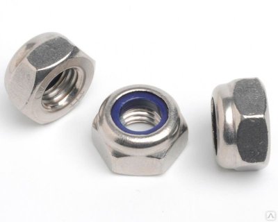 Гайка с нейлоновой вставкой  М8 DIN 985 (1000)