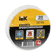 Изолента ПВХ 19мм*20м белая IEK 238991