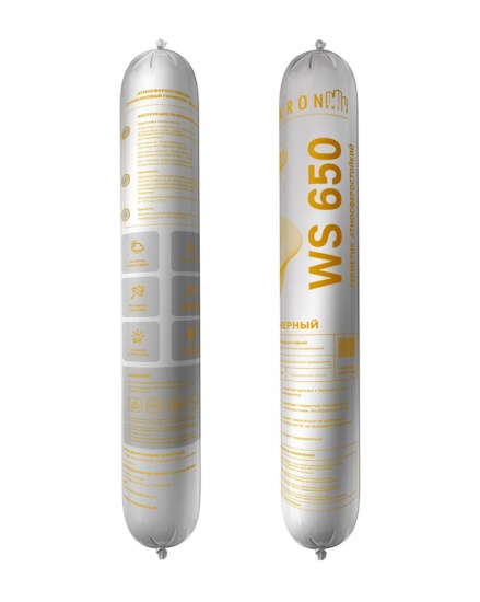 Герметик силиконовый атмосферостойкий черный Kronbuild 600мл