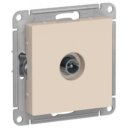 Механизм розетки Schneider AtlasDesign ТV 1-ая оконечная бежевый