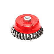 Корщетка-чашка 125 мм, витая, с наклоном, гайка М14 BEOROL 245850