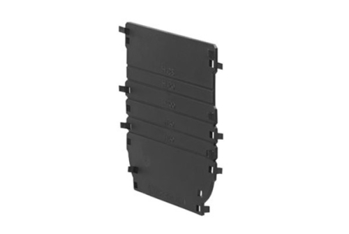Заглушка торцевая пластик универс для лотка водоотводного Gidrolica StandartStandart Plus DN100 18101