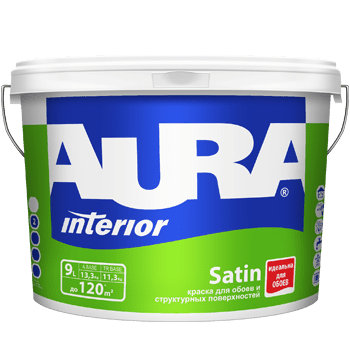 Краска AURA SATIN матовая для обоев 0,9л