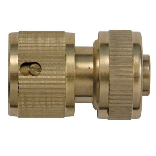 Соединитель с автостопом, латунь, 3/4'' USP 77446