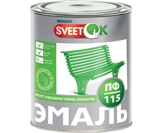 Эмаль ПФ-115 ЦветОк белый, бан. 0,8кг