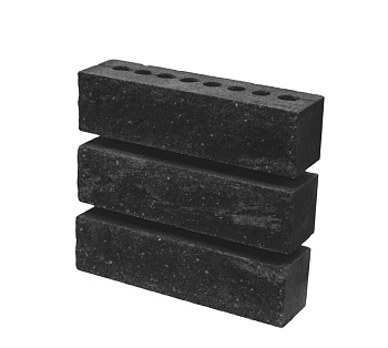 Кирпич Гиперпресс 0.5НФ ЛИТОС Готэм Черный Колотый (672 шт)