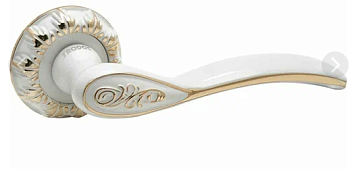 Ручка раздельная TRODOS AL-75 белый /золото