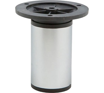 Опора мебельная регулируемая малая, 100мм N0040-100 SC матовый хром