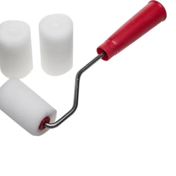 Мини валик поролон +2шубки 40*65мм 0363-06