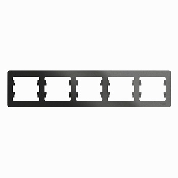 Рамка Schneider Glossa 5 постов антрацит SchE GSL000705