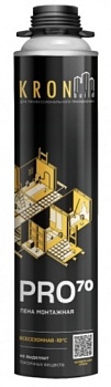 Пена монтажная пистолетная Kronbuild PRO 70 всесезонная (12)