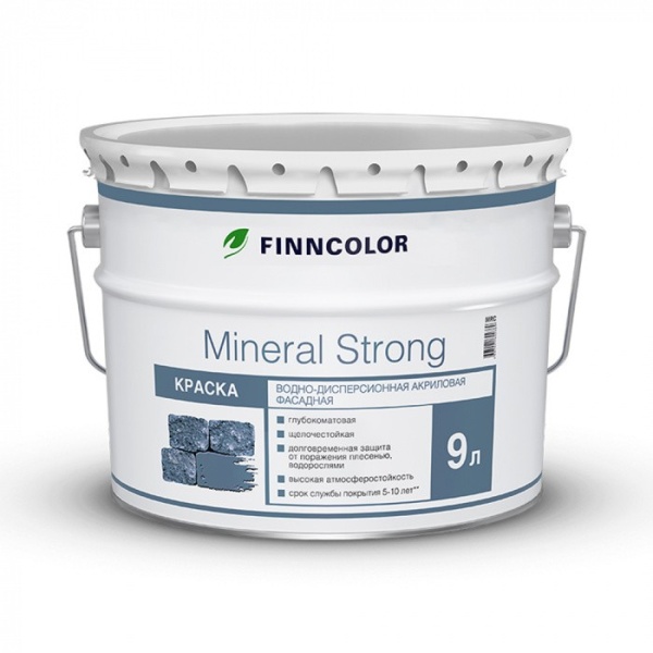 Краска Mineral Strong для фасадов 9л A TIKKURILA