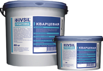 Грунтовка Кварцевая (белая) 20кг IVSIL (22)