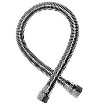 Сильфонная подводка для газа "AQUALINK" в-в 400см 1/2