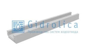 Лоток водоотводный коробчатый бетонный Gidrolica (СО-100 мм) КП100.16(10).8(4,5) BGF