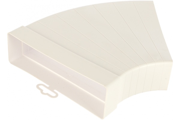 Колено разноугловое горизонтальное, пластик, 60х204 (620КРП)