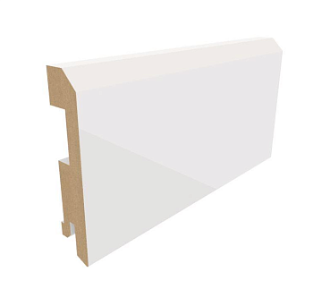 Плинтус напольный МДФ Albero Глянец Белый