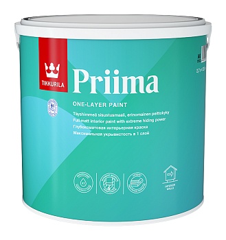 Краска интерьерная глубокоматовая Priima 2,7л АК TIKKURILA