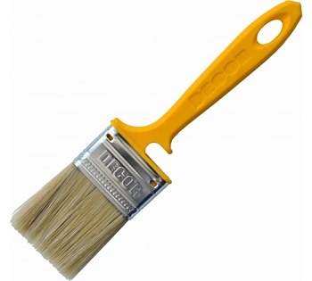 Кисть 75мм свет.смешанная щетина Хит пласт.ручка(12) DECOR 713-070