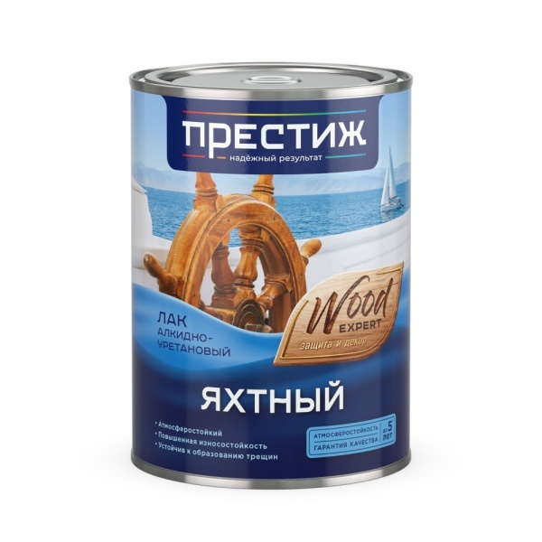 Лак яхтный глянцевый 1,9л алкидно-уретановый Престиж