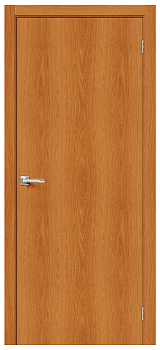 Дверь межкомнатная глухая без замка и петель в комплекте 70x200 см финиш-бумага МиланОрех