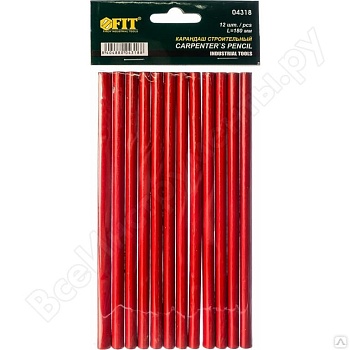 Карандаш строительный 180мм FIT 04318 (12)