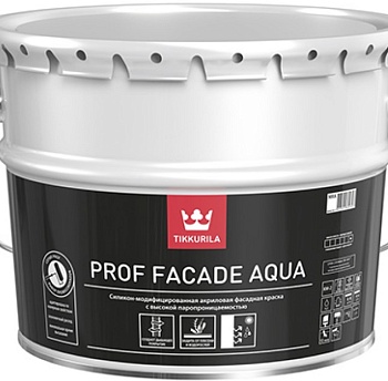 Краска фасадная PROF FASADE AQUA 9л A TIKKURILA