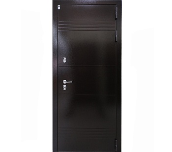 Дверь металлическая ХАВЕР-Термо антик медь с терморазрывом Сосна прованс (960*2050 Правая)