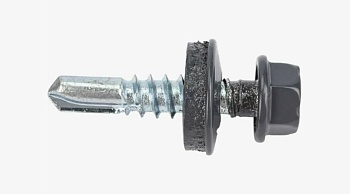 Саморез кровельный 5,5х32 по металлу DAXMER Графит RAL 7024 (250)