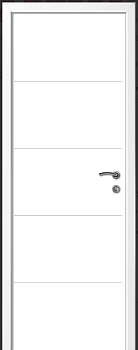 Дверь ДГ 21-9 КАПЕЛЬ multicolor с фрезеровкой Ф4Г2,5 RAL9016 800х2000, ДКТ100 (витрина)