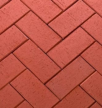 Клинкер тротуарный Красный Лондон 200*100*50 (540шт/п) (1м2-50 шт)