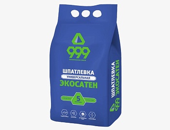 Шпатлевка универсальная "999" Экосатен (5кг)( 4шт/кор)