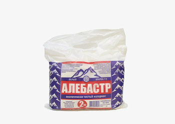 Алебастр белый, 2кг ц(15)пак(гипс строительный)