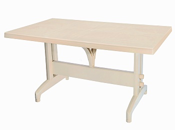 Стол прямоугольный бежевый  Анталия  140*80 Эльф