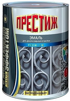 Эмаль с молотковым эффектом шоколадная 0,8кг Престиж (14) Ю934