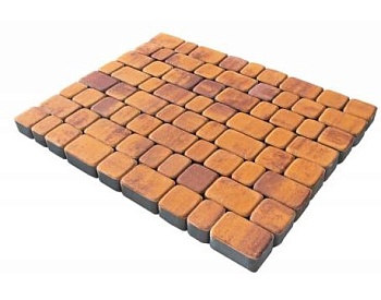 Тротуарная плитка Старый город 60*100*200 золотая осень (в ряду 0,96м2) 11,52м2 Дон-Штайн