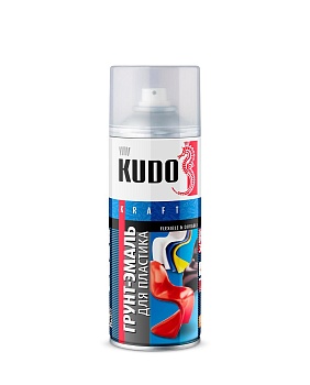 Грунт-эмаль KUDO для пластика графит RAL 7021 520мл KU-6004