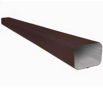 Труба водосточная 76х102х2000 коричневая RAL 8017