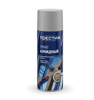 Грунт аэрозольный для наружных и внутренних работ черный Престиж 425мл (12)
